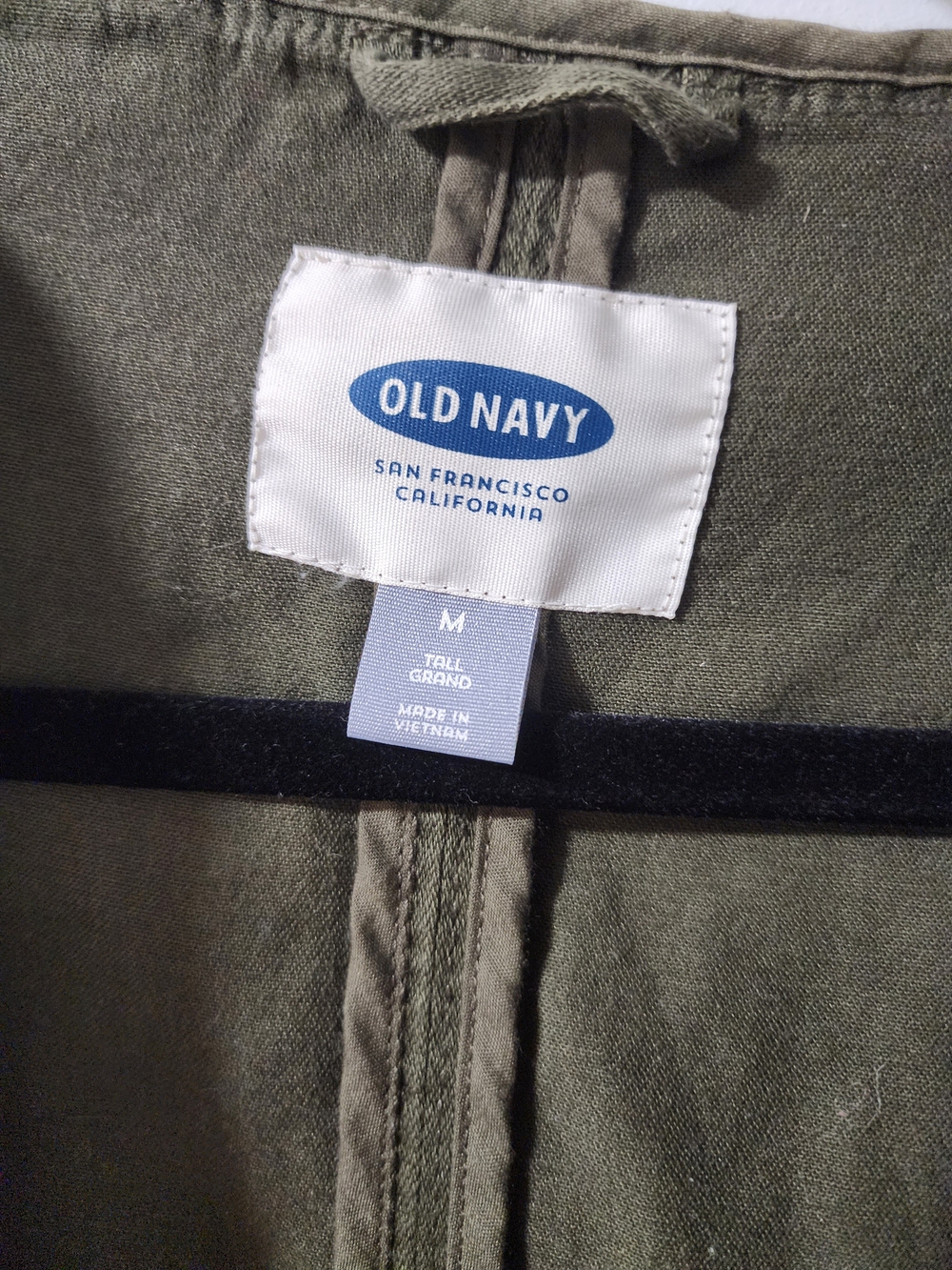 Old Navy Olive Green Hooded Utility Jacket - Picture 2 of 5